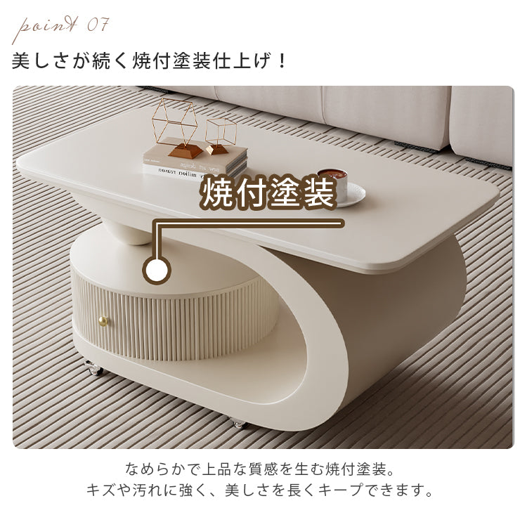 移動式リビングテーブル 家庭用 フレンチ風 ラグジュアリー感 ミニマルデザイン 楕円形 シンプル ワゴン型サイドテーブル hgf-5384