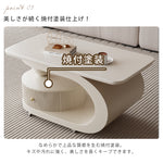 移動式リビングテーブル 家庭用 フレンチ風 ラグジュアリー感 ミニマルデザイン 楕円形 シンプル ワゴン型サイドテーブル hgf-5384