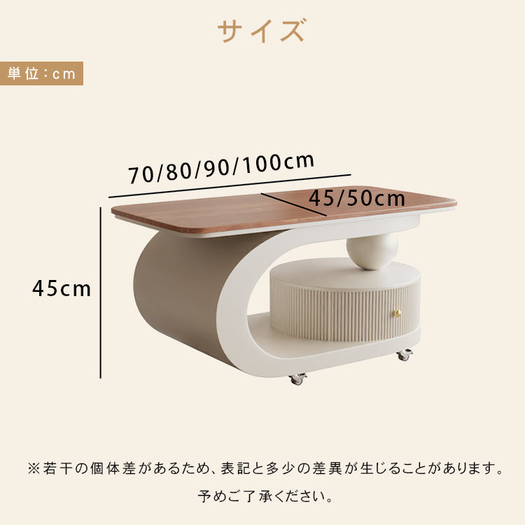 移動式リビングテーブル 家庭用 フレンチ風 ラグジュアリー感 ミニマルデザイン 楕円形 シンプル ワゴン型サイドテーブル hgf-5384