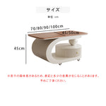 移動式リビングテーブル 家庭用 フレンチ風 ラグジュアリー感 ミニマルデザイン 楕円形 シンプル ワゴン型サイドテーブル hgf-5384