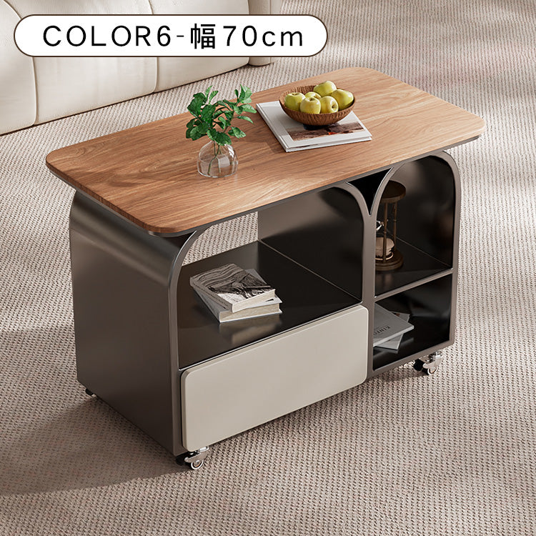 岩板ミニサイドテーブル 小型 ラグジュアリー感 移動式 家庭用 ティーテーブル リビング hgf-5385