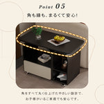 岩板ミニサイドテーブル 小型 ラグジュアリー感 移動式 家庭用 ティーテーブル リビング hgf-5385
