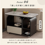 岩板ミニサイドテーブル 小型 ラグジュアリー感 移動式 家庭用 ティーテーブル リビング hgf-5385