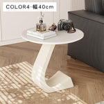 高級感漂う岩板製小型サイドテーブル リビングやベッドサイドに最適 hgf-5386