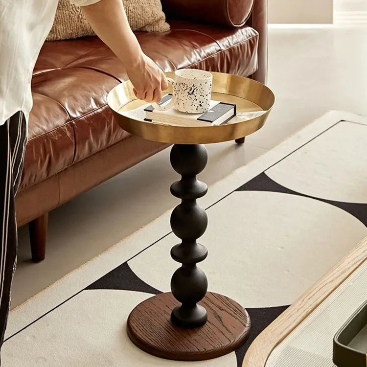 モダンデザインのレッドオークセンターテーブル - シックなインテリアに最適! hggw-4173