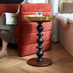 モダンデザインのレッドオークセンターテーブル - シックなインテリアに最適! hggw-4173