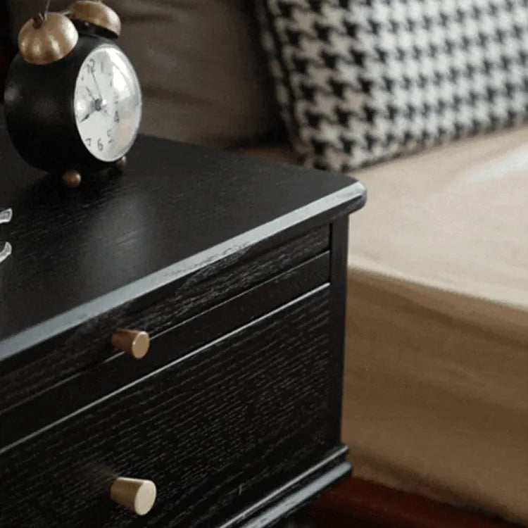 レッドオークの上質ナイトテーブル|高級感漂うおしゃれな収納家具 hggw-4176