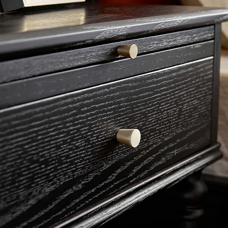 レッドオークの上質ナイトテーブル|高級感漂うおしゃれな収納家具 hggw-4176