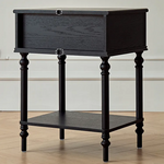 レッドオークの上質ナイトテーブル|高級感漂うおしゃれな収納家具 hggw-4176