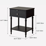 レッドオークの上質ナイトテーブル|高級感漂うおしゃれな収納家具 hggw-4176