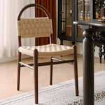 高級レッドオーク&本革チェア | モダンデザインで快適な座り心地 hggw-4178