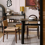 高級レッドオーク&本革チェア | モダンデザインで快適な座り心地 hggw-4178