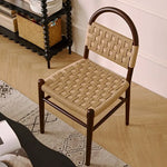 高級レッドオーク&本革チェア | モダンデザインで快適な座り心地 hggw-4178