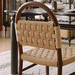 高級レッドオーク&本革チェア | モダンデザインで快適な座り心地 hggw-4178