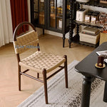 高級レッドオーク&本革チェア | モダンデザインで快適な座り心地 hggw-4178