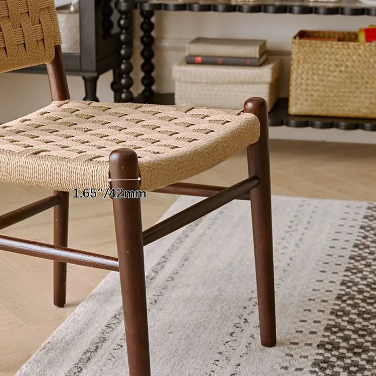 高級レッドオーク&本革チェア | モダンデザインで快適な座り心地 hggw-4178