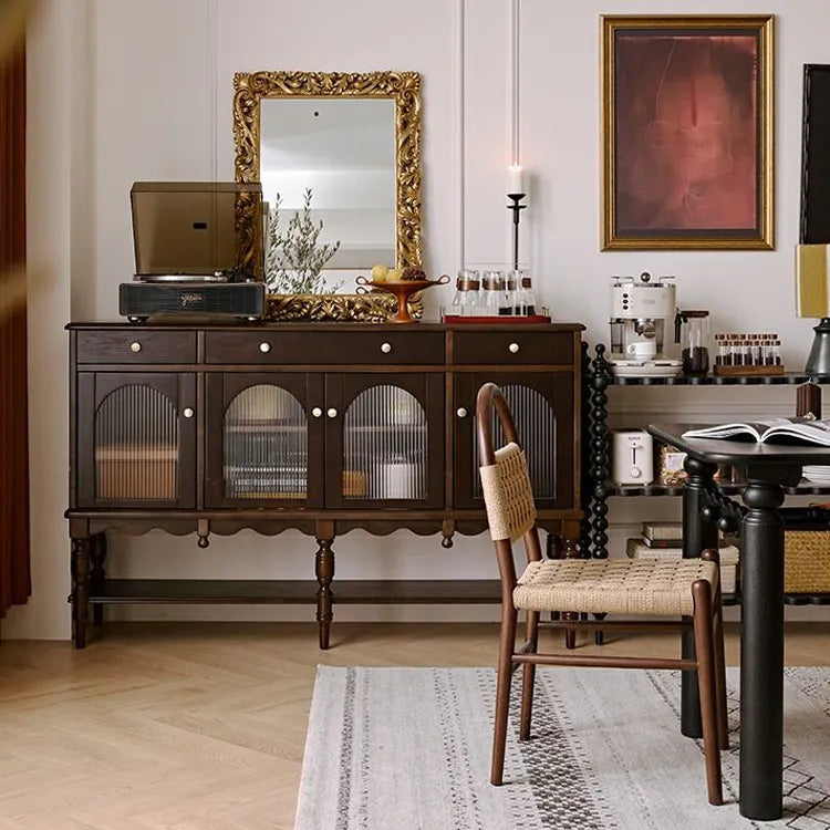 高級レッドオーク&本革チェア | モダンデザインで快適な座り心地 hggw-4178