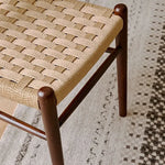 高級レッドオーク&本革チェア | モダンデザインで快適な座り心地 hggw-4178