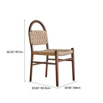 高級レッドオーク&本革チェア | モダンデザインで快適な座り心地 hggw-4178