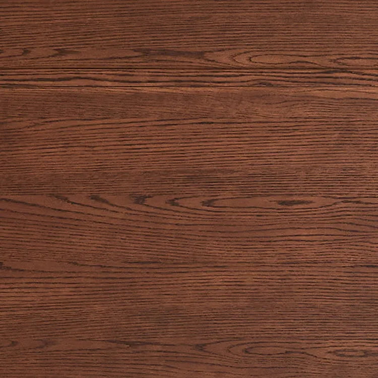 アンティーク風レッドオークキャビネット|ガラス&銅製アクセントの多層板収納 hggw-4186