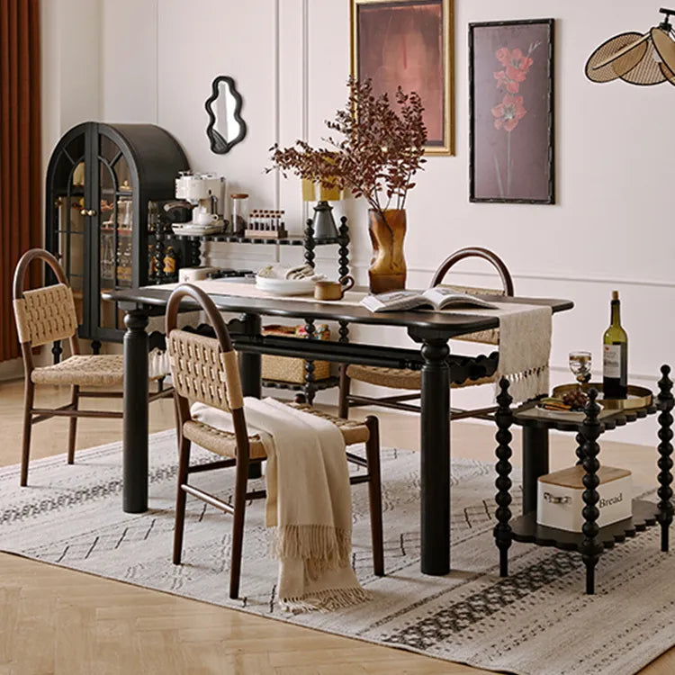 レッドオークの魅力を堪能!スタイリッシュなダイニングテーブルセット hggw-4191