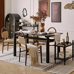 レッドオークの魅力を堪能!スタイリッシュなダイニングテーブルセット hggw-4191