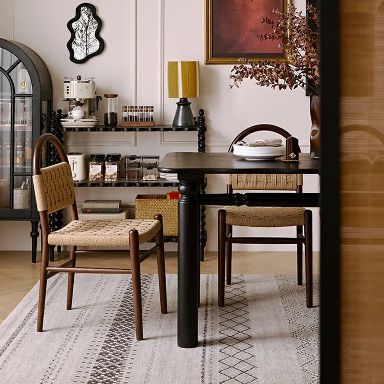 レッドオークの魅力を堪能!スタイリッシュなダイニングテーブルセット hggw-4191