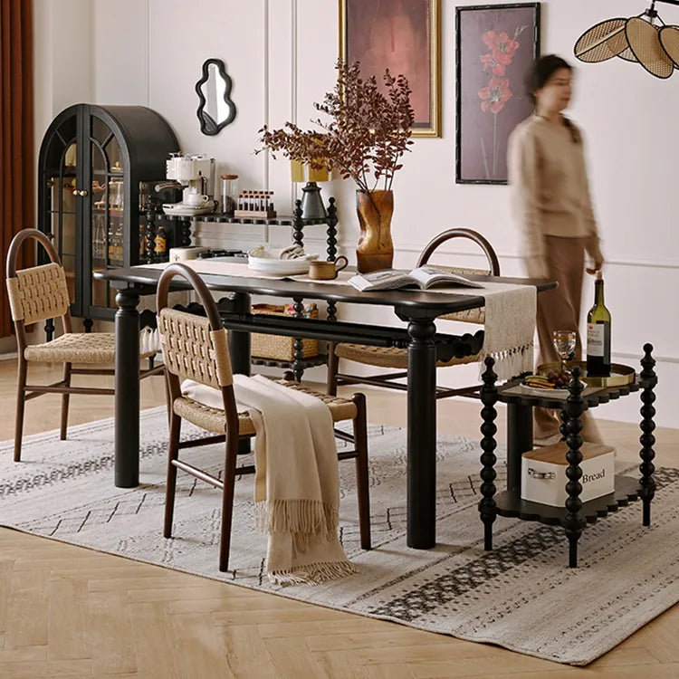 レッドオークの魅力を堪能!スタイリッシュなダイニングテーブルセット hggw-4191