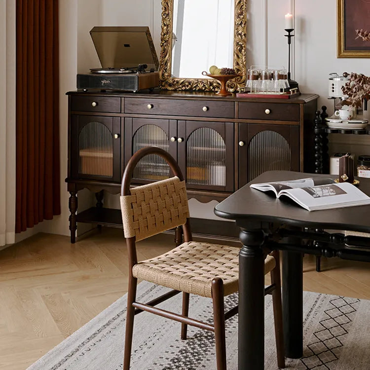 レッドオークの魅力を堪能!スタイリッシュなダイニングテーブルセット hggw-4191