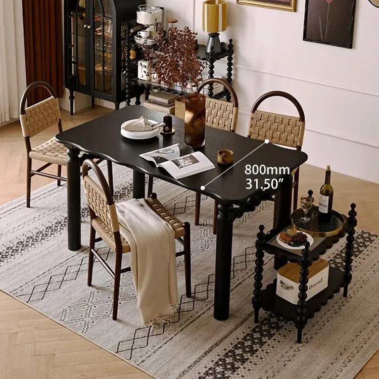 レッドオークの魅力を堪能!スタイリッシュなダイニングテーブルセット hggw-4191