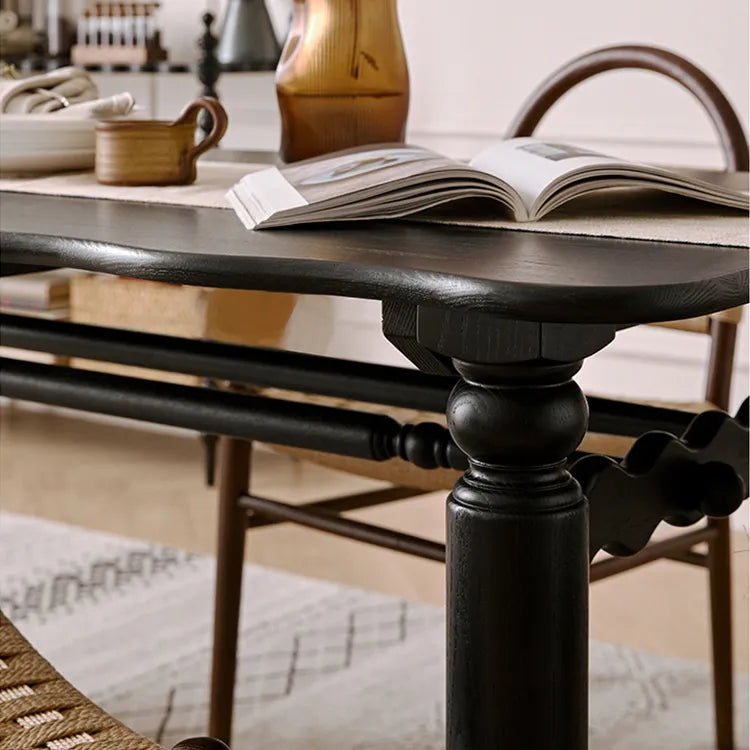 レッドオークの魅力を堪能!スタイリッシュなダイニングテーブルセット hggw-4191