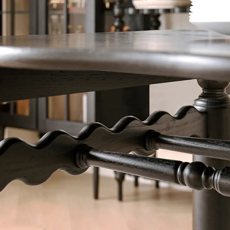 レッドオークの魅力を堪能!スタイリッシュなダイニングテーブルセット hggw-4191