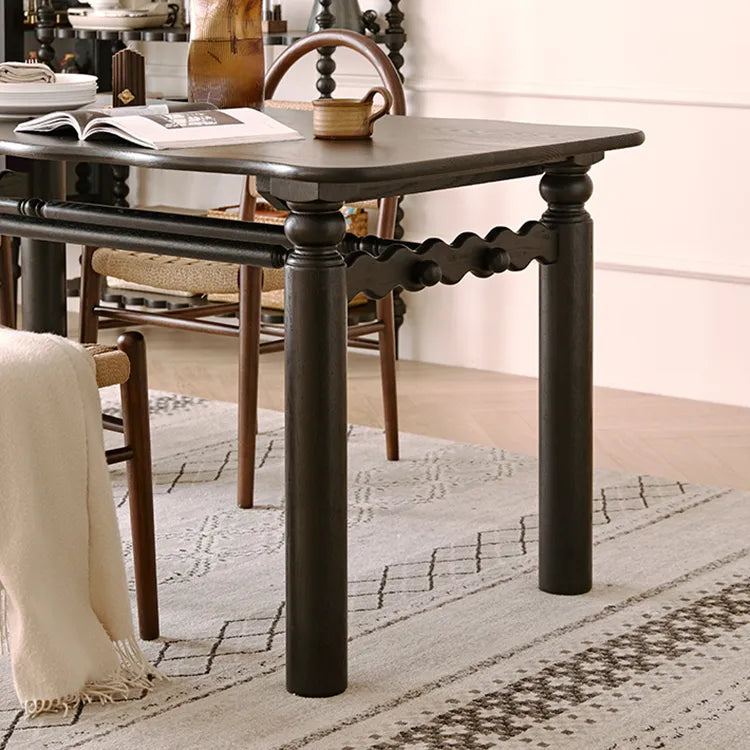 レッドオークの魅力を堪能!スタイリッシュなダイニングテーブルセット hggw-4191