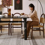 レッドオークの魅力を堪能!スタイリッシュなダイニングテーブルセット hggw-4191