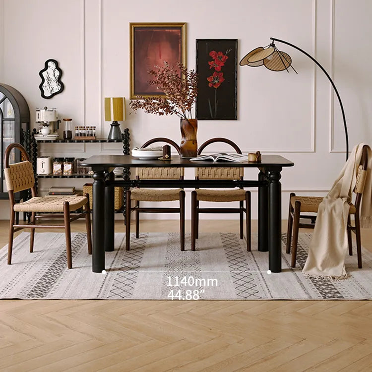 レッドオークの魅力を堪能!スタイリッシュなダイニングテーブルセット hggw-4191