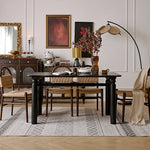 レッドオークの魅力を堪能!スタイリッシュなダイニングテーブルセット hggw-4191