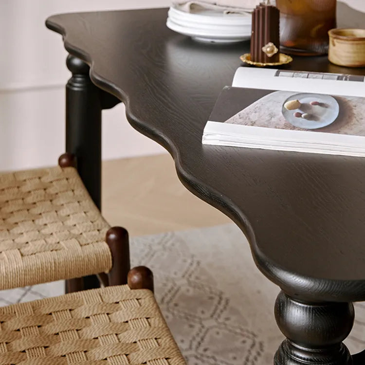 レッドオークの魅力を堪能!スタイリッシュなダイニングテーブルセット hggw-4191