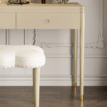 パインと銅の高級ガラス化粧台セット - 極上のエレガンスをあなたに hgl-4332