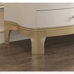 モダンなパイン材とガラスのティーテーブル - リビングルームにぴったりのスタイリッシュで機能的なセンターピース hgl-4334