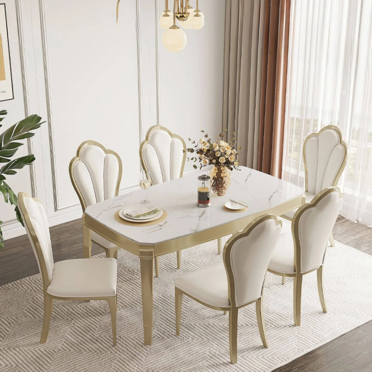 高級感あふれるセラミックテーブル|モダンインテリアに最適の選択 hgl-4335