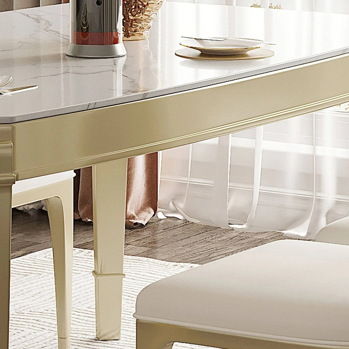 高級感あふれるセラミックテーブル|モダンインテリアに最適の選択 hgl-4335