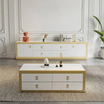 高級感漂うセンターテーブル|多層板パイン素材のリビング必需品 hgl-4345