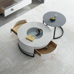 《高級強化ガラス×パイン材 使用 センターテーブル|スタイリッシュで耐久性抜群》 hglna-1437