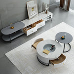 《高級強化ガラス×パイン材 使用 センターテーブル|スタイリッシュで耐久性抜群》 hglna-1437