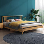 無垢材使用の高品質ベッド|多層板デザインの快眠サポート hglna-1442