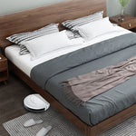 高級ウォールナット&パイン使用のスタイリッシュベッド hglna-1443