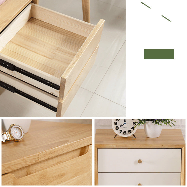 「パイン材使用の高品質ナイトテーブル - スタイリッシュで耐久性抜群!」 hglna-1456