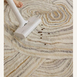 キュートクリーム風 フラワー型 変形ラグ ラグマット フェイクカシミヤ調 カーペット リビング 寝室 厚手 秋冬ラグ おしゃれ hh-05