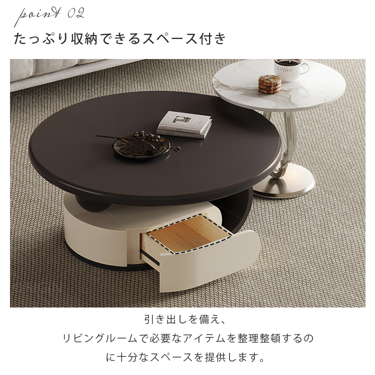 ミルキーフレンチアメリカンヴィンテージ ローテーブル&サイドテーブルモダンシンプル hj-4496