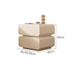 ナイトテーブル パイン材 & 合皮製 シンプルモダンデザイン おしゃれなベッドサイド収納家具 hjd-3143